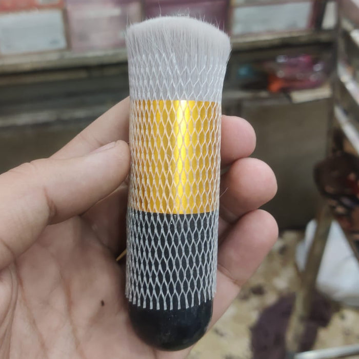 1Pc Chubby Pier Foundation Brush | Flat Cream Makeup Brush For Professional Cosmetic Blending, Contouring, And Smooth Makeup Application