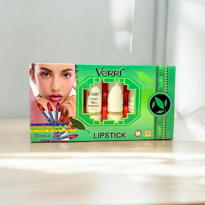 6 Pcs Velvet Matte Lipstick Collection – Highly Pigmented Multicolor Lip Shades With Long-Lasting Smooth Finish For Daily And Party Makeup Looks