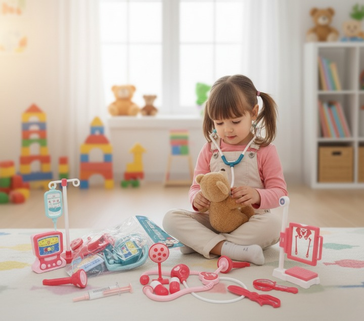 Doctor Set Educational Pretend Play Toy For Kids With Fun Accessories And Easy Role Play Experience (Random Colors)