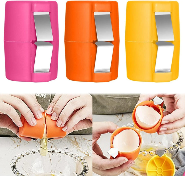 Egg Shell Opener Durable Design Easy Handling Smooth Cutting Comfortable Grip Perfect For Kitchen Use And Daily Cooking Needs