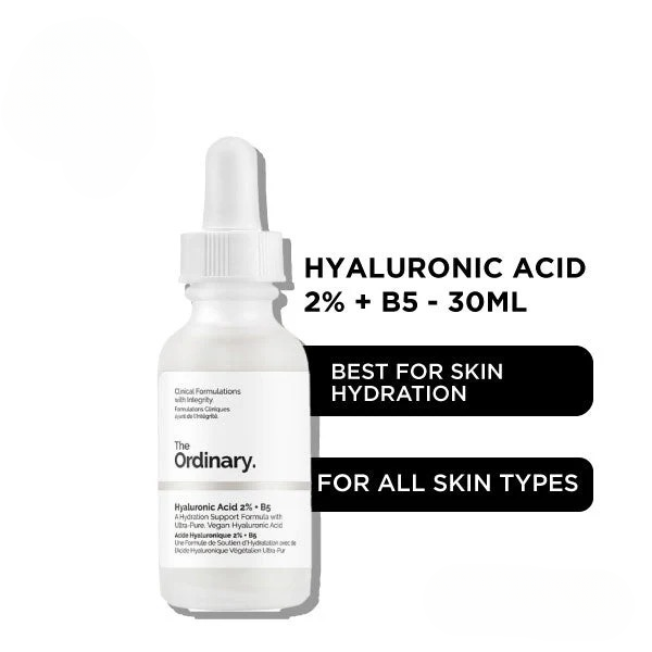 The Ordinary Hyaluronic Acid 2% + B5 – Hydrating Serum for Smooth, Plump & Healthy Skin. (30ML) - Imported Quality