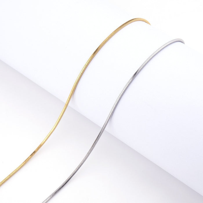 AWT-179 Thin Snake Chain- Golden