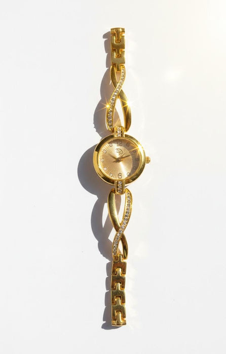 RTJ-181 Elegant Zircon Korean Watch –Black